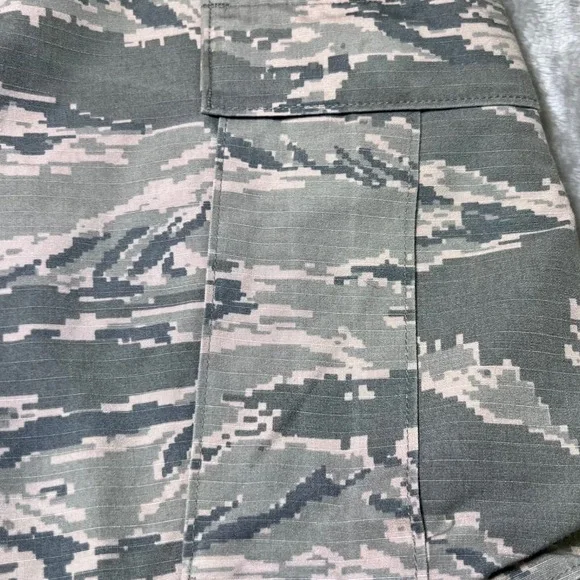 USAF Air Force ABU Tiger Stripe Camo Cargo Shorts Mens 34 Military Cut-Offs - Picture 14 of 16